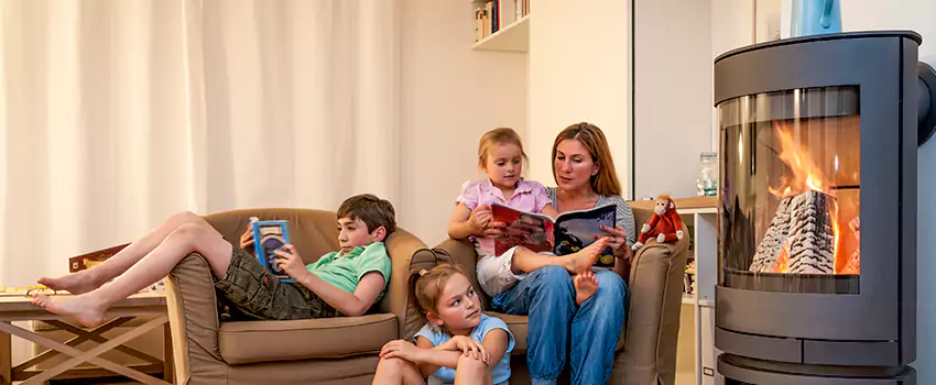 Outdoor Morso Fireplace Broken Screen Replacement in Langford, British Columbia