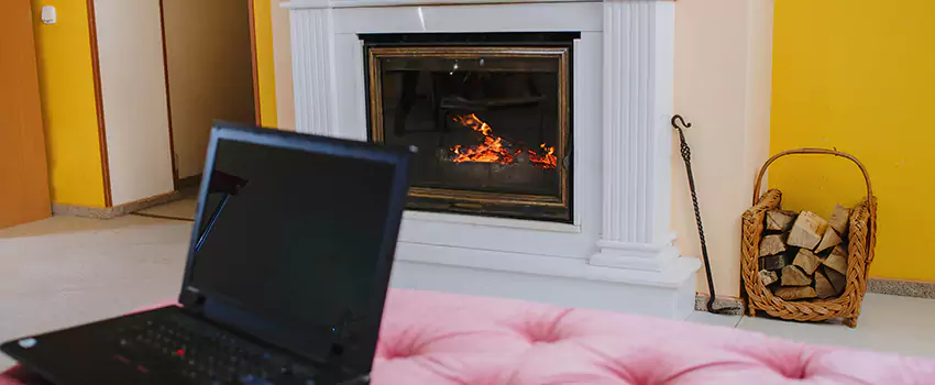 Valor Outdoor Gas Fireplace in Langford, British Columbia